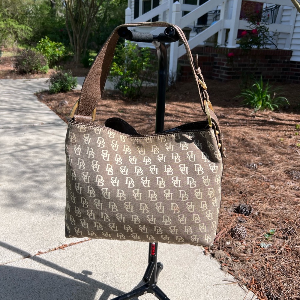 Dooney & Bourke “Db” Signature Logo Pattern Canva… - image 1